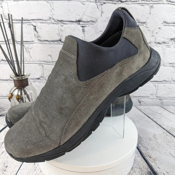 LL Bean Casual Slip on Loafer Shoe Mens Size 9.5M Gray Suede main image 4